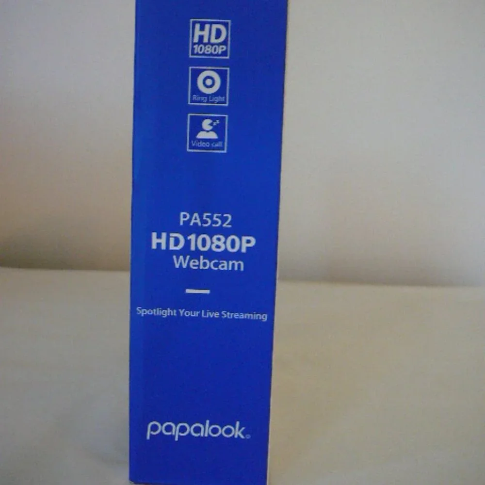 HD1080P Live Streaming Webcam Model:PA552 USB Plug & Play Papalook